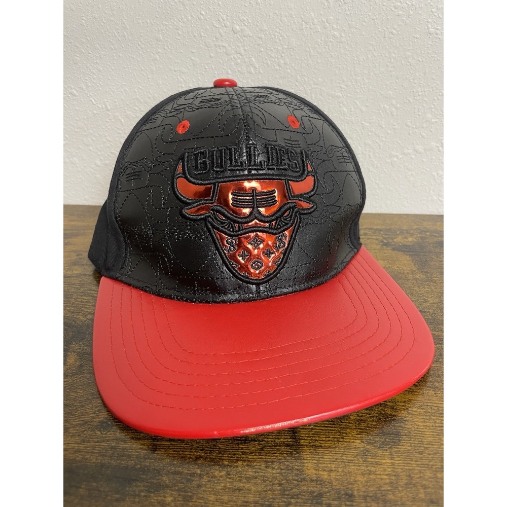Supply Headwear Bullies Snapback Hat Red Bandana Bull Embroidery Streetwear